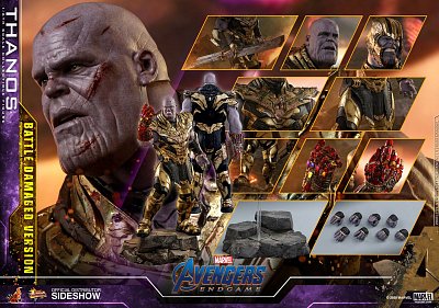 Avengers: Endgame Movie Masterpiece Akční figurka 1/6 Thanos Battle Damaged Version 42 cm